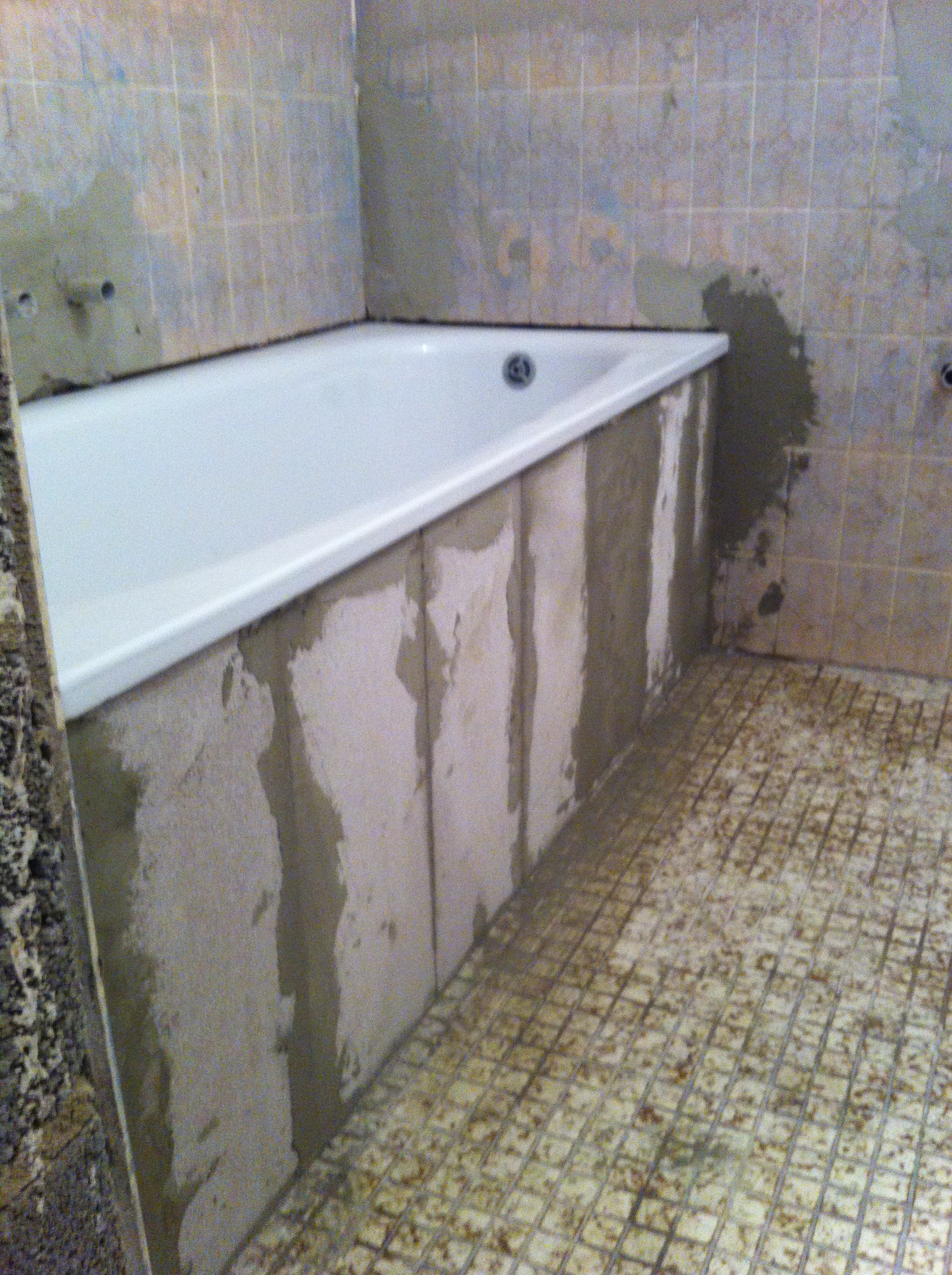 Einmauerung Badewanne