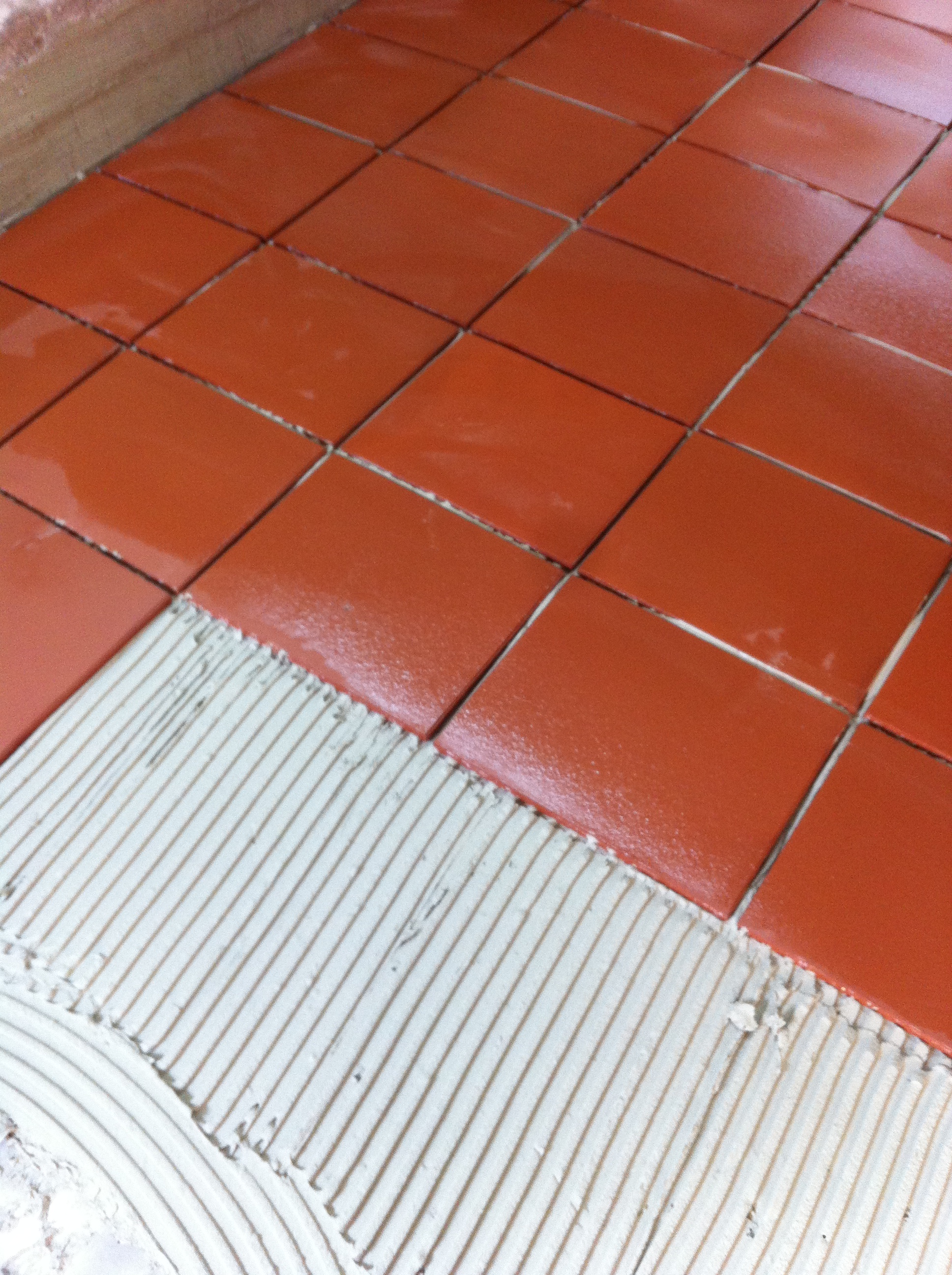 Terracottafliesen verlegen